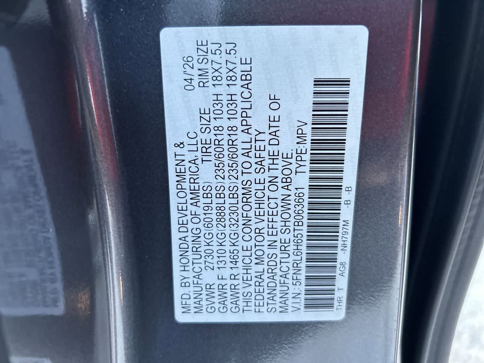 New 2026 Honda Odyssey EX-L image 2