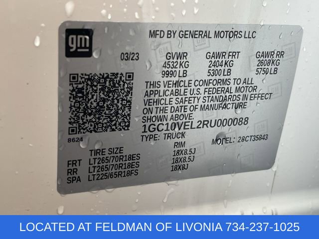 Certified 2024 Chevrolet Silverado EV W/T image 31