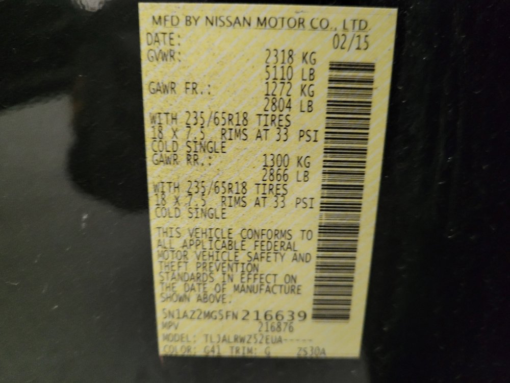 Used 2015 Nissan Murano SL w/ Cargo Package image 33