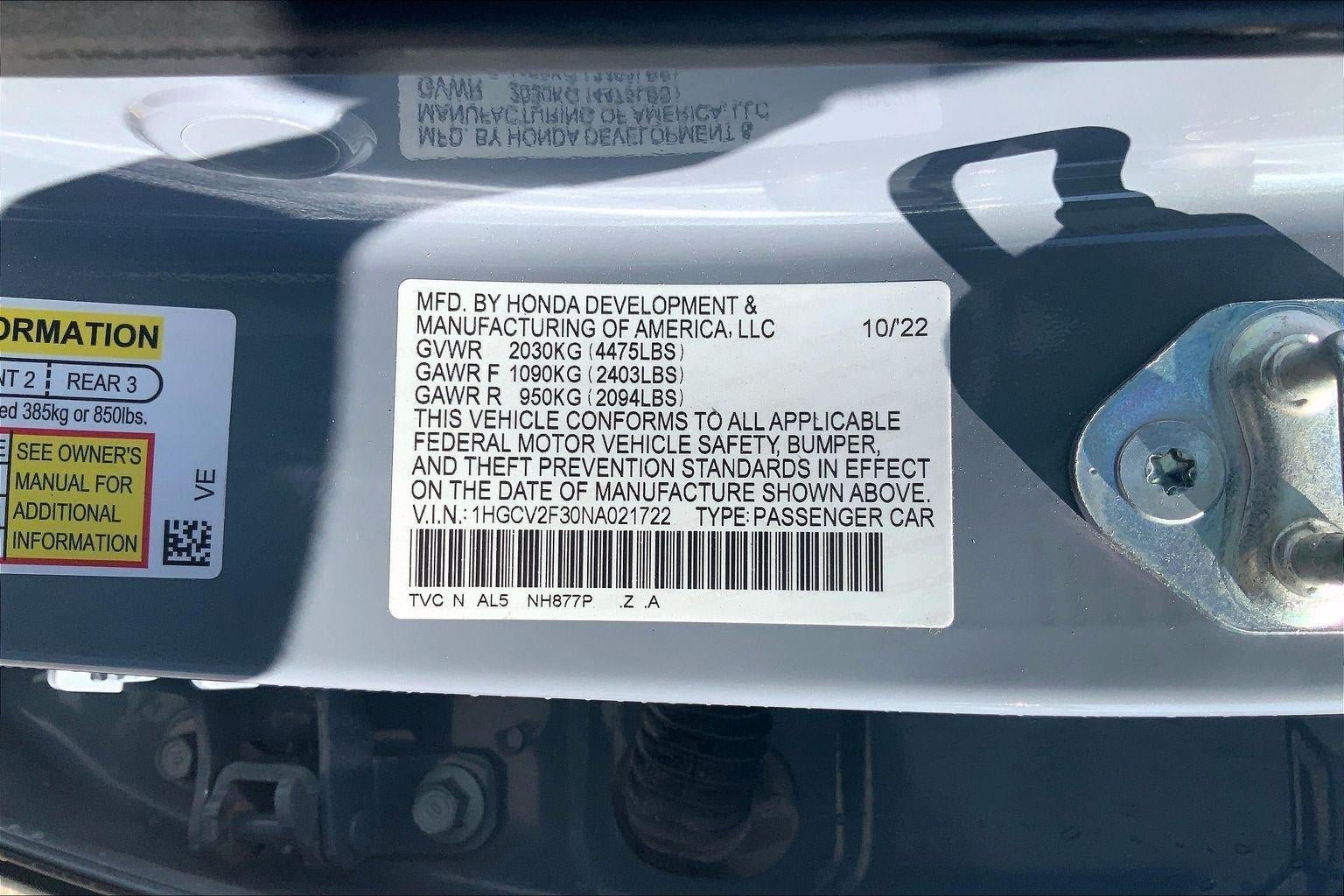 Used 2022 Honda Accord Sport image 30