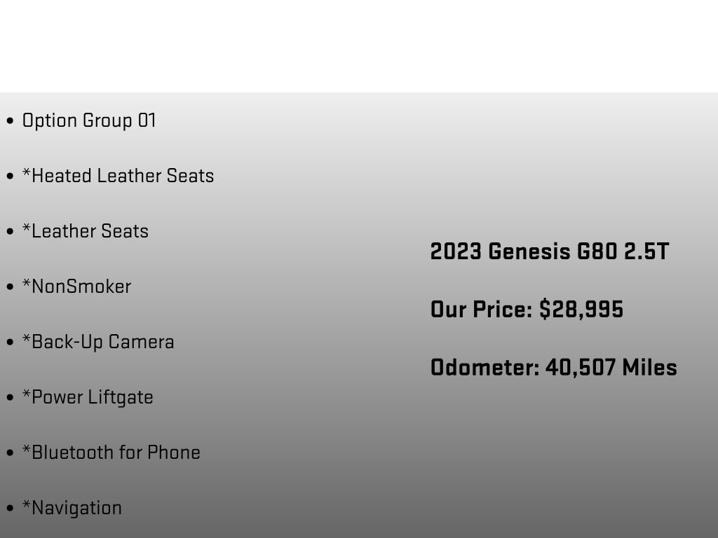 Used 2023 Genesis G80 2.5T image 6