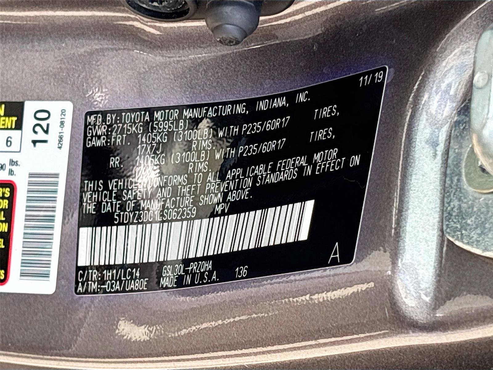 Used 2020 Toyota Sienna XLE FWD image 31