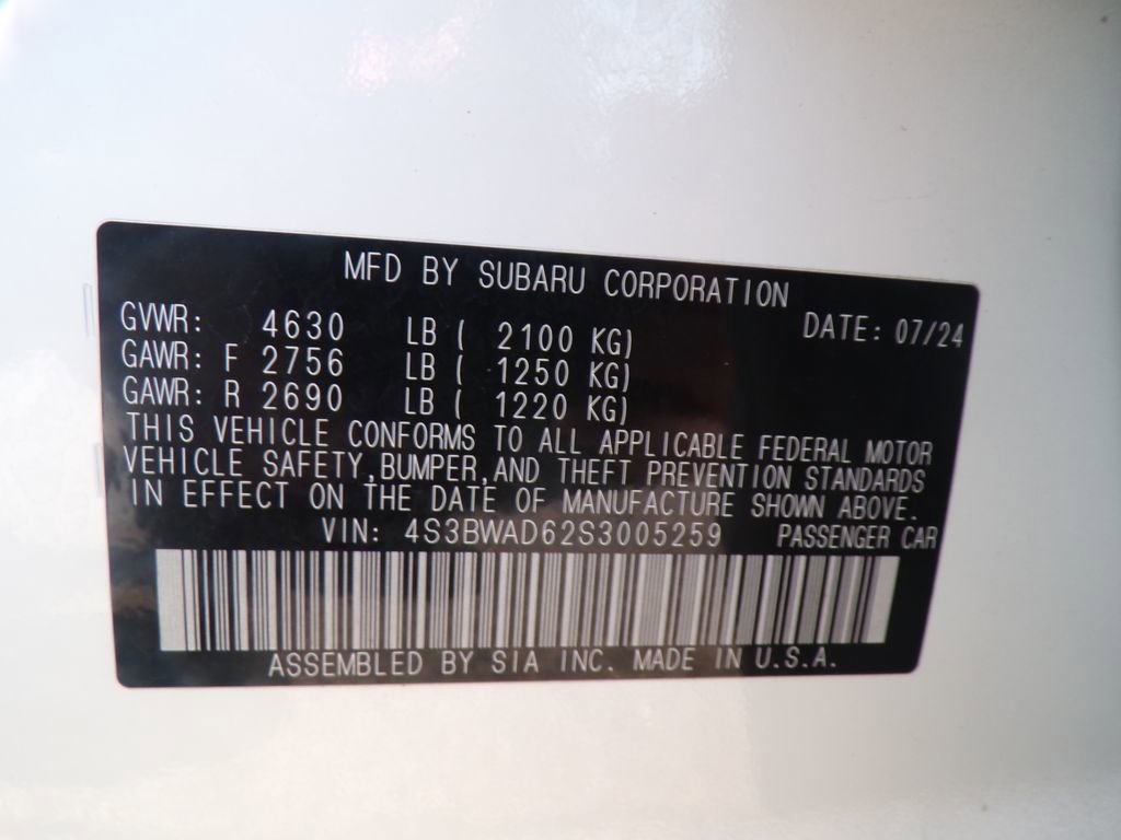 Used 2025 Subaru Legacy Premium w/ Popular Package #1A AWD/4WD image 33