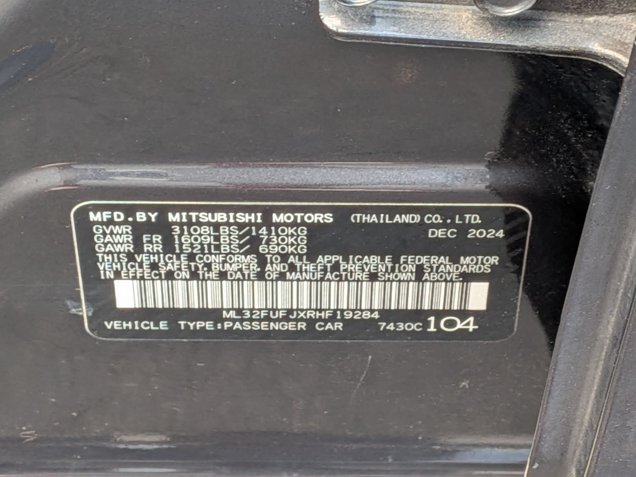 Used 2024 Mitsubishi Mirage G4 LE FWD image 38