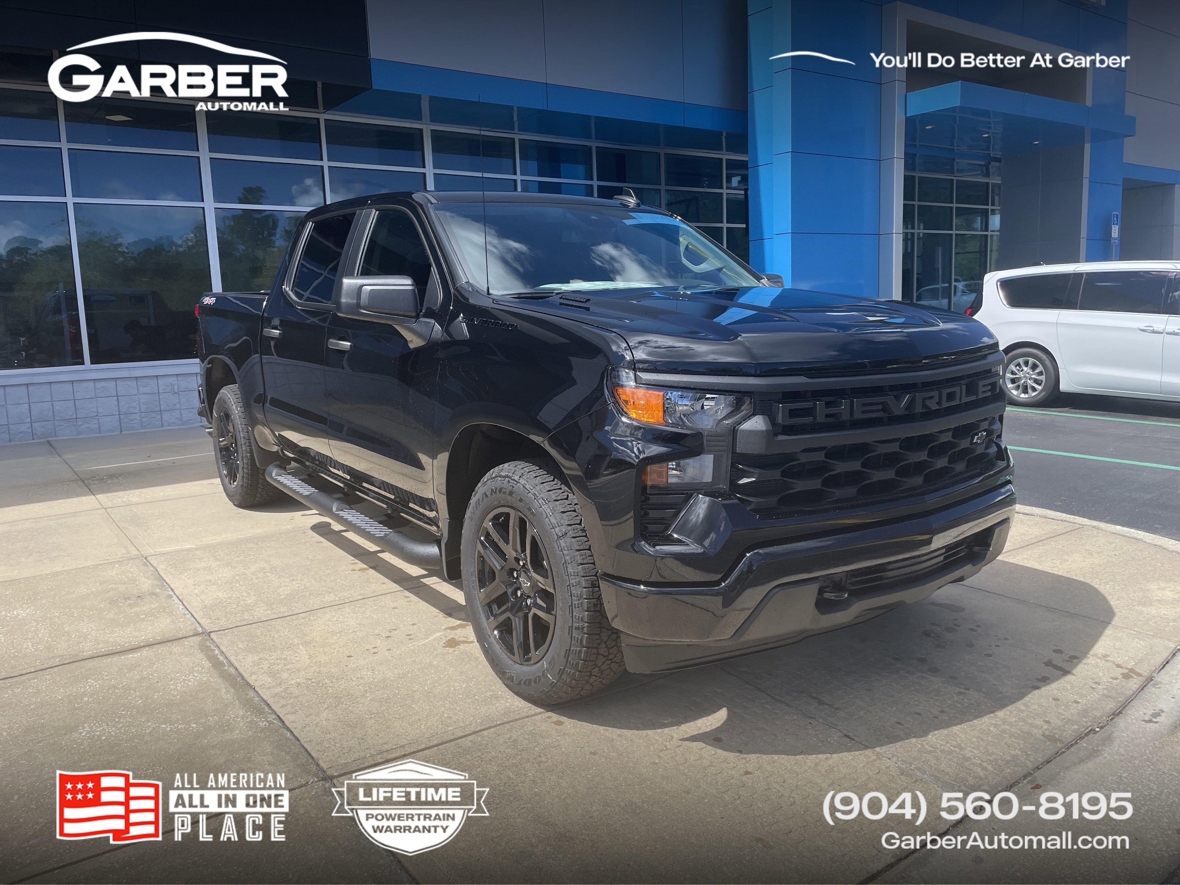New 2026 Chevrolet Silverado 1500 Custom w/ Turbomax Blackout Package
