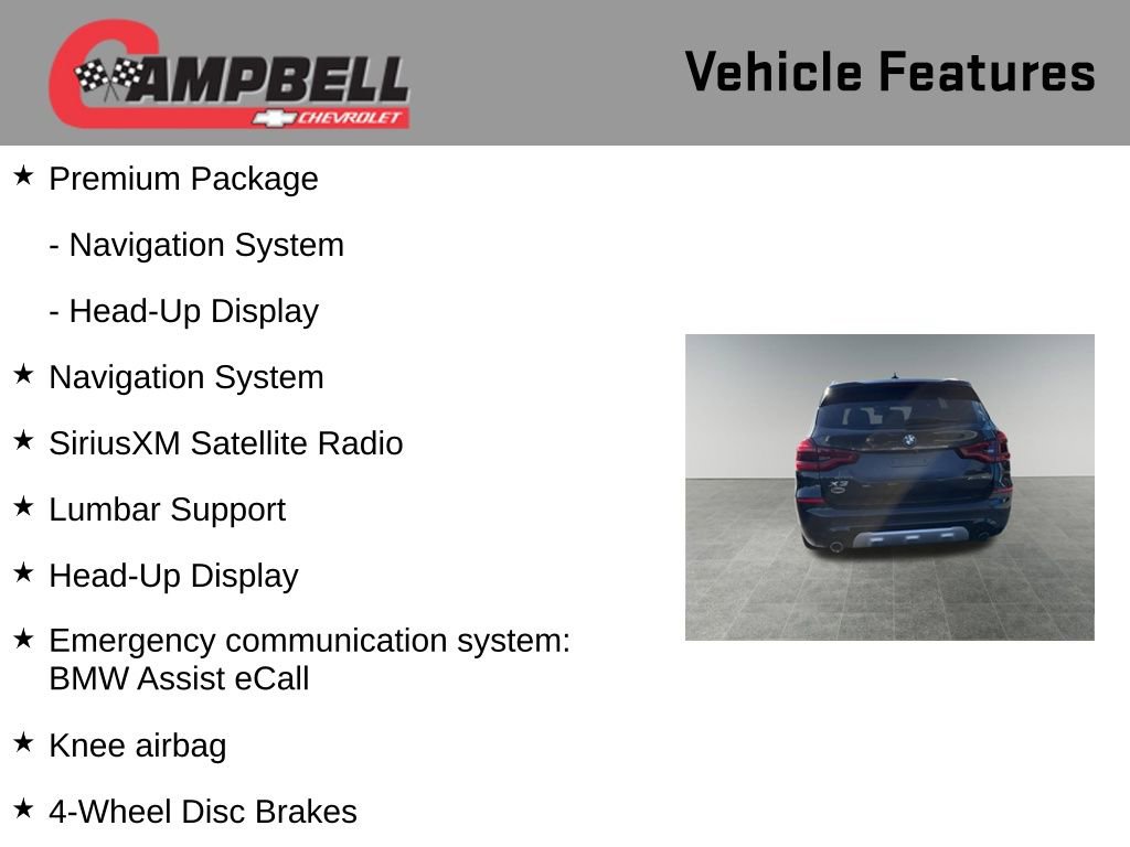 Used 2019 BMW X3 xDrive30i w/ Premium Package image 10