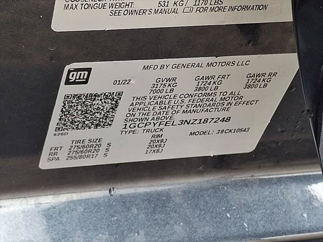 Used 2022 Chevrolet Silverado 1500 LT Trail Boss w/ Bed Protection Package AWD/4WD image 29