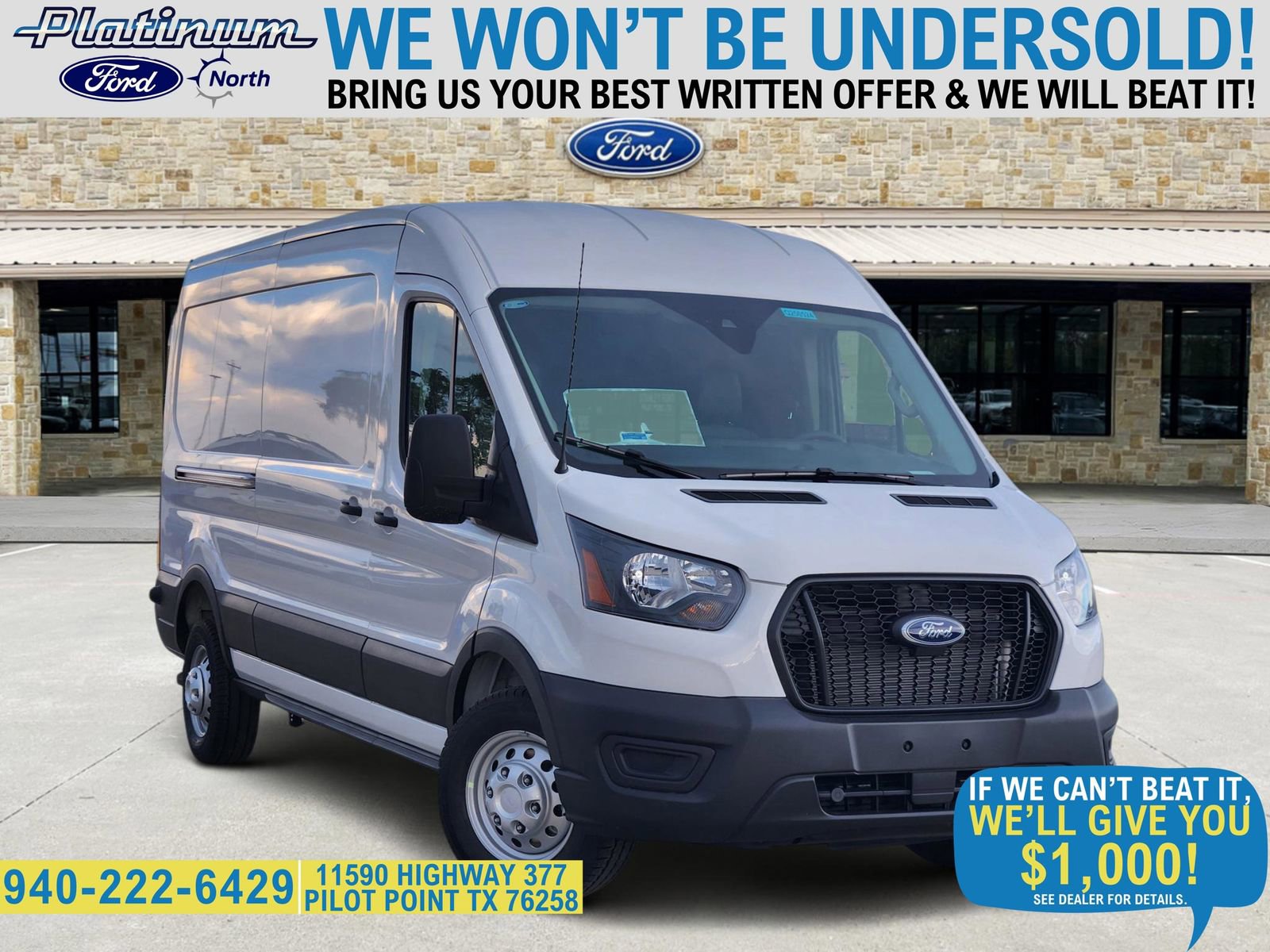 New 2025 Ford Transit 250 148 Medium Roof Extended AWD w/ Load Area Protection Package image 1