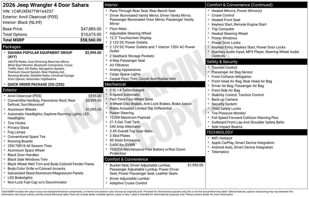 New 2026 Jeep Wrangler Sahara image 30