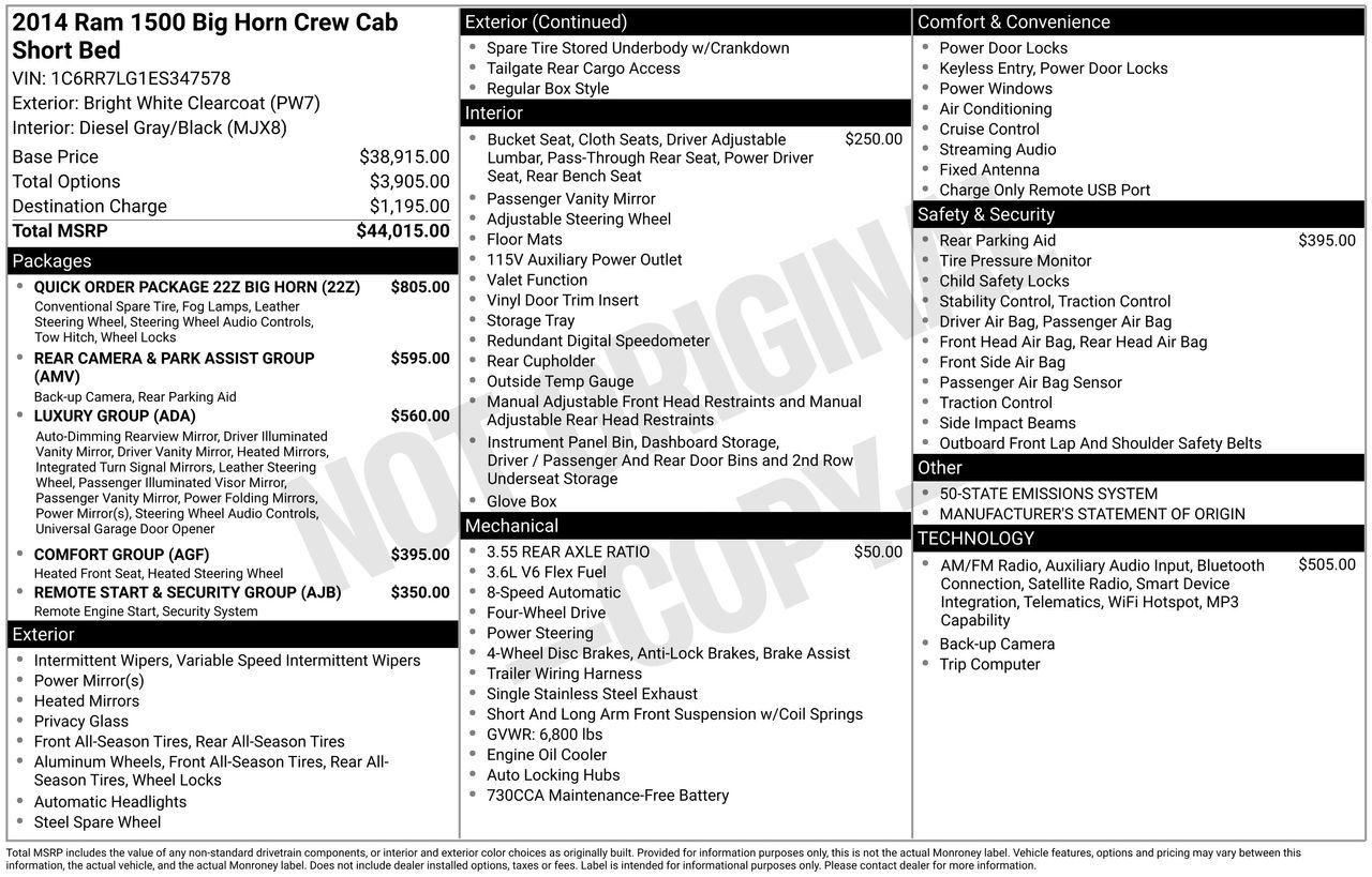 Used 2014 RAM 1500 Big Horn image 23
