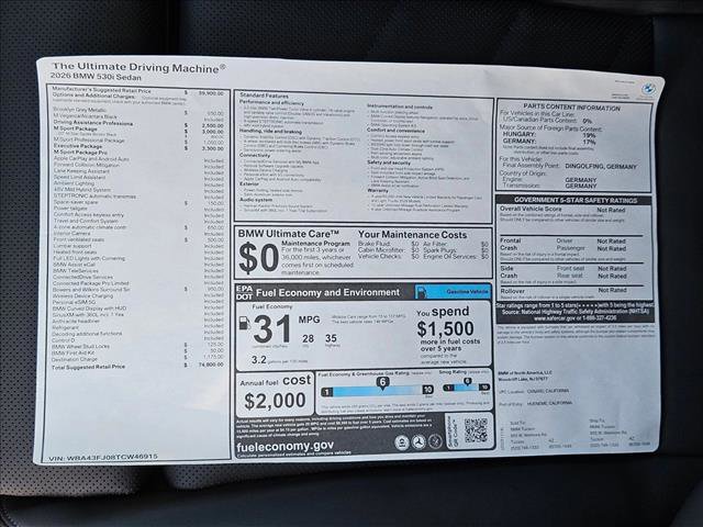 New 2026 BMW 530i image 20