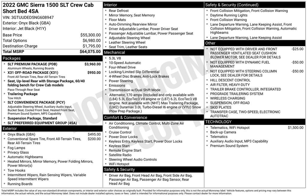 Used 2022 GMC Sierra 1500 SLT w/ SLT Premium Package AWD/4WD image 21