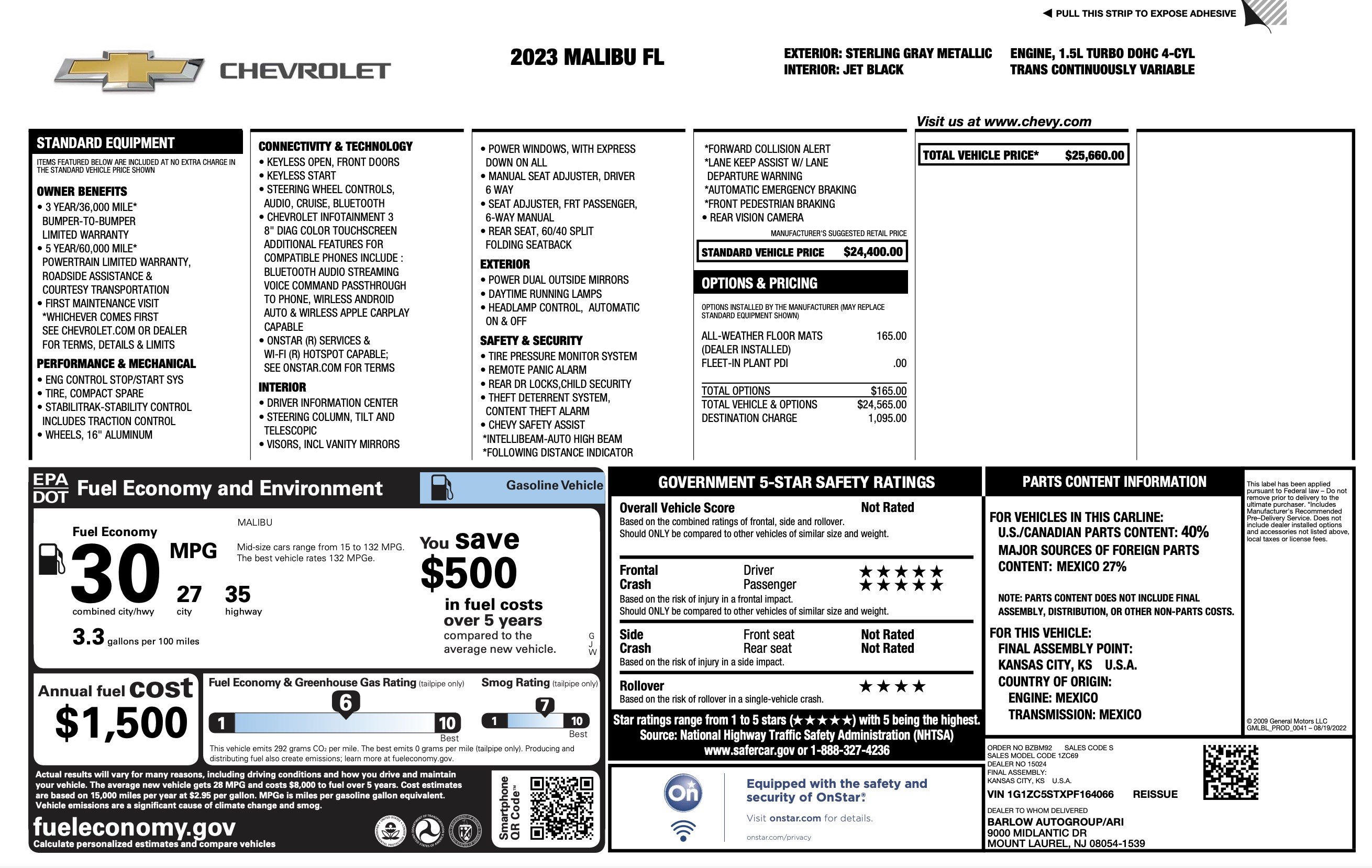 Used 2023 Chevrolet Malibu LS FWD image 2