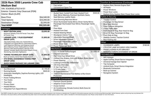 New 2026 RAM 3500 Laramie w/ Night Edition image 5