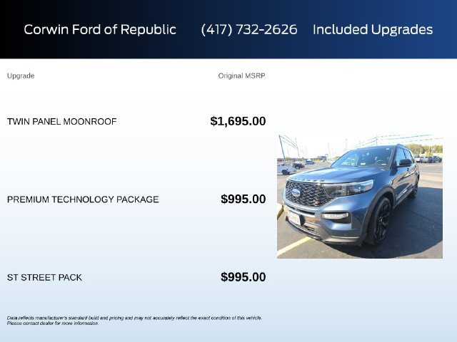 Used 2020 Ford Explorer ST w/ ST Street Pack AWD/4WD image 5