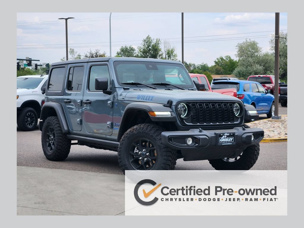 Certified 2025 Jeep Wrangler Unlimited Sport S 4xe AWD/4WD image 1