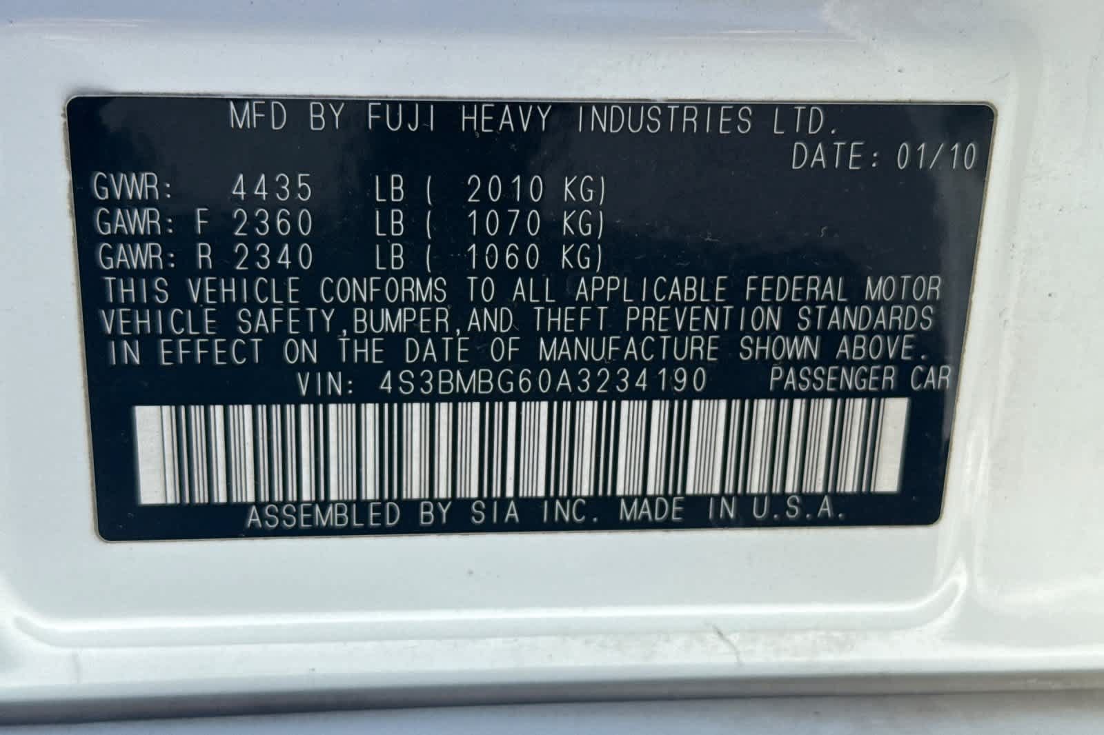 Used 2010 Subaru Legacy 2.5i Premium AWD/4WD image 26