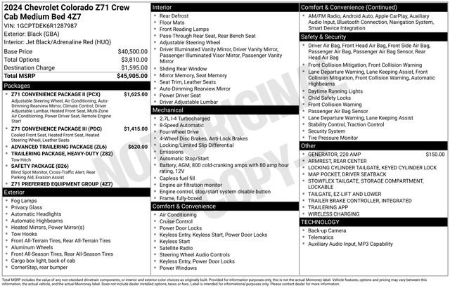 Used 2024 Chevrolet Colorado Z71 w/ Z71 Convenience Package 2 image 33