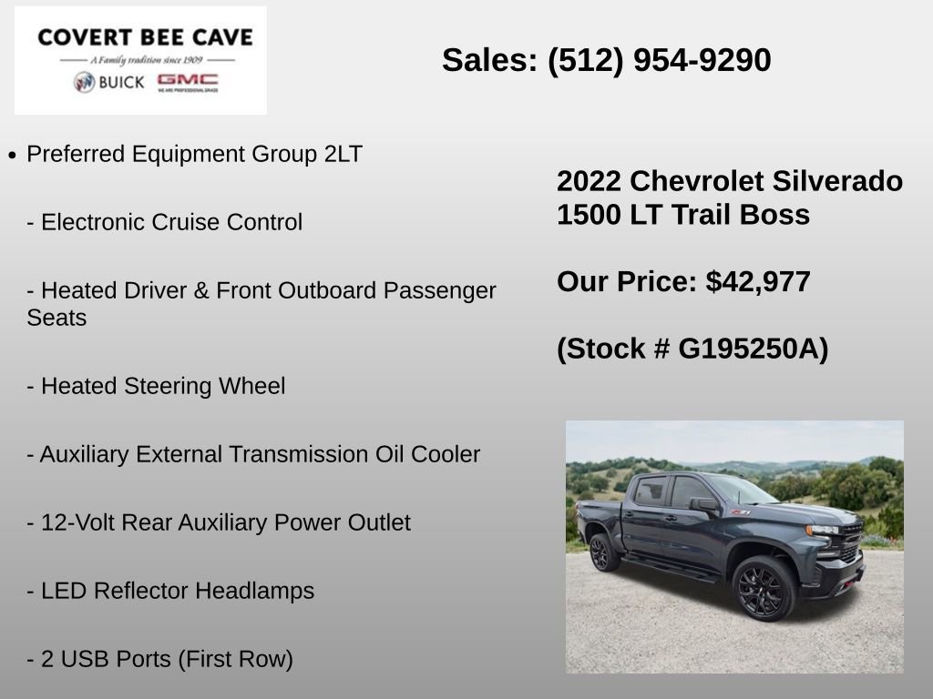Used 2022 Chevrolet Silverado 1500 LT Trail Boss AWD/4WD image 18