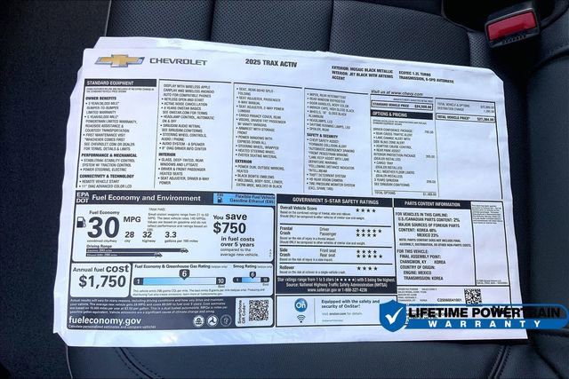 New 2025 Chevrolet Trax ACTIV w/ Driver Confidence Package FWD image 15