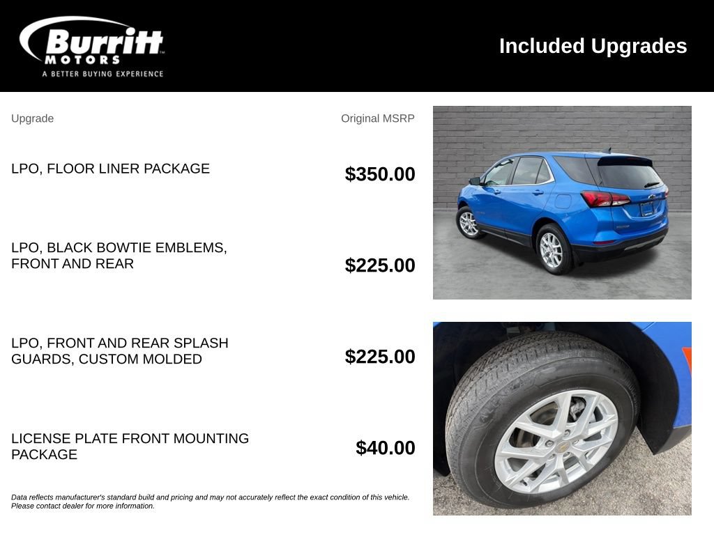 Used 2024 Chevrolet Equinox LT w/ LPO, Floor Liner Package AWD/4WD image 3