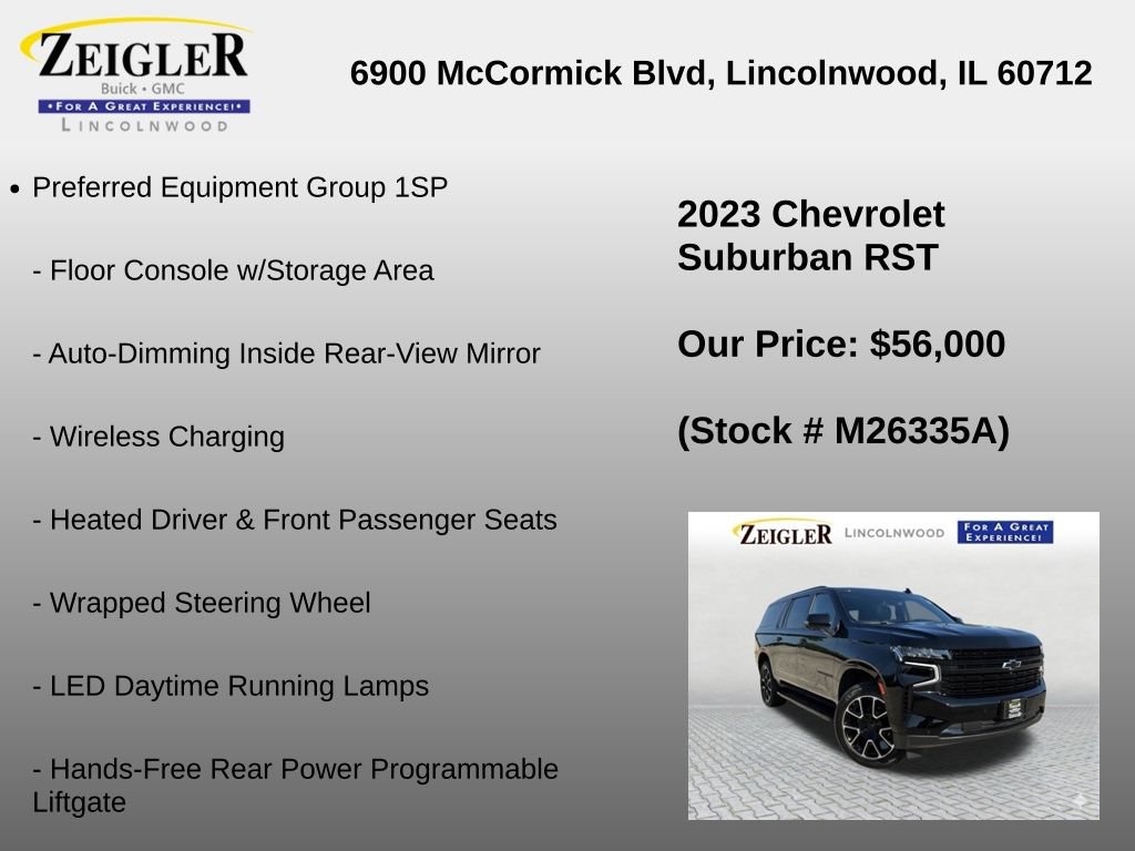 Used 2023 Chevrolet Suburban RST w/ Luxury Package AWD/4WD image 12