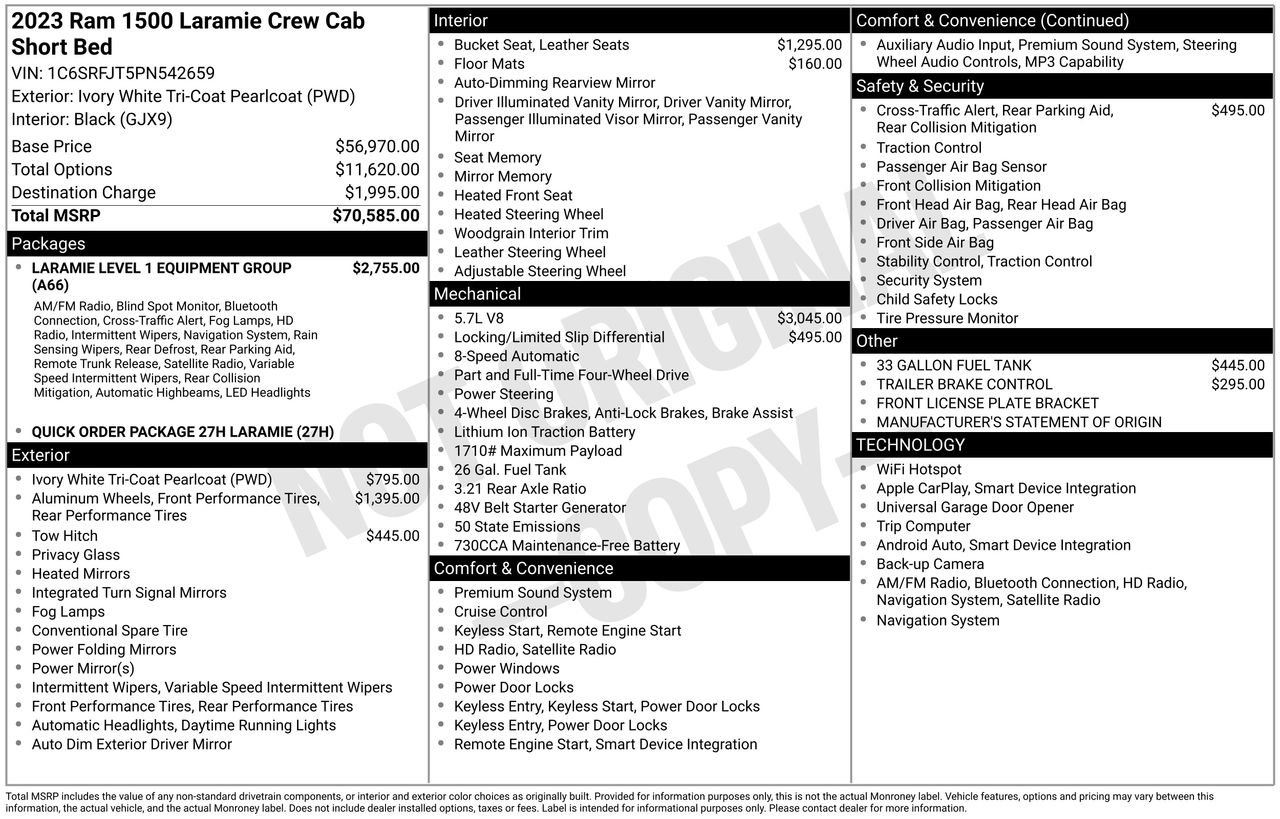 Used 2023 RAM 1500 Laramie image 45