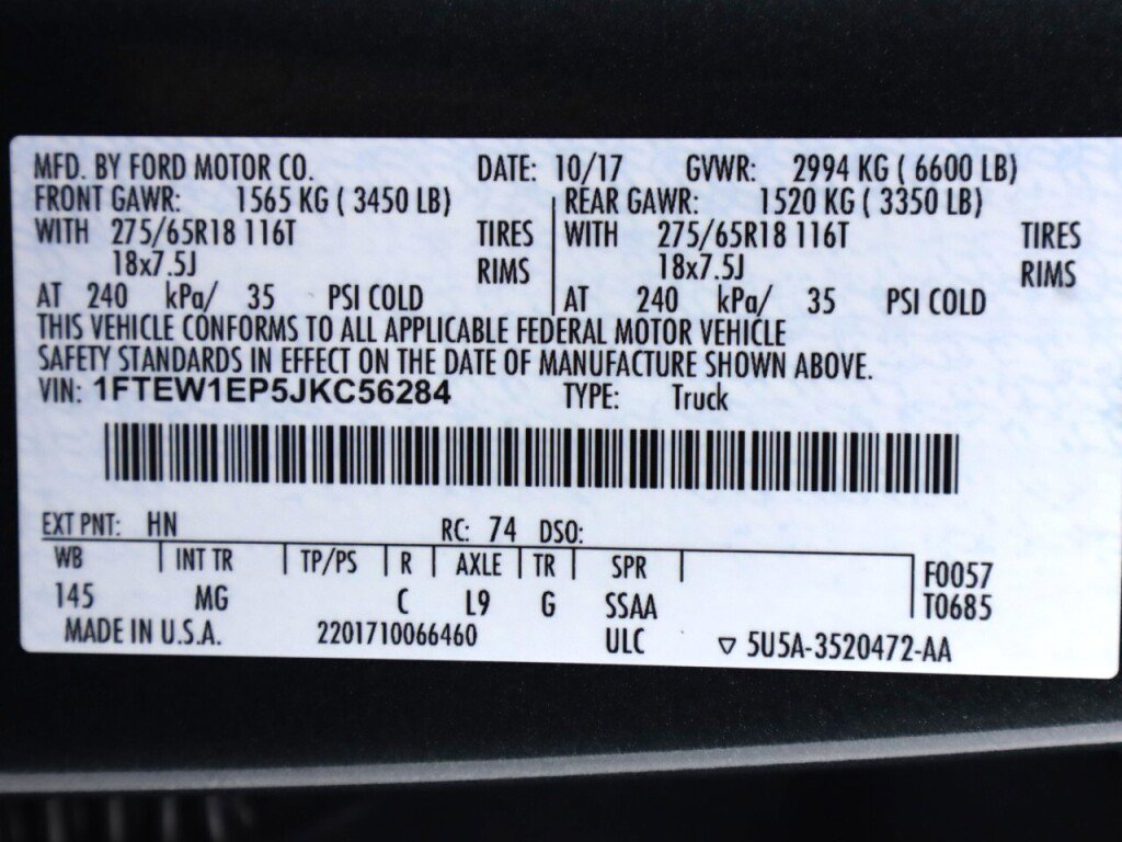 Used 2018 Ford F150 XLT w/ Equipment Group 302A Luxury image 47