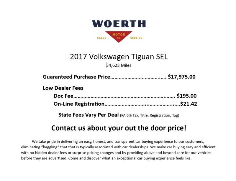 Used 2017 Volkswagen Tiguan SEL AWD/4WD image 3