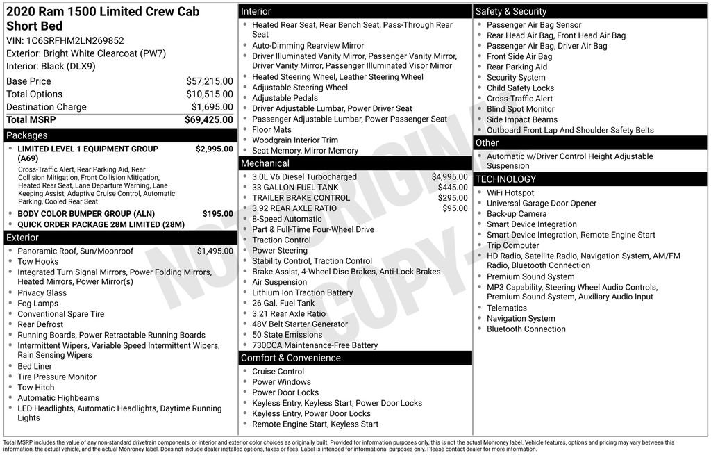 Used 2020 RAM 1500 Limited image 21