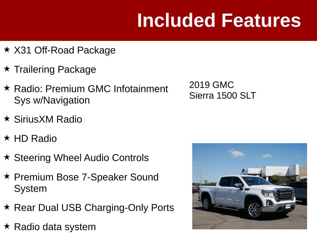 Used 2019 GMC Sierra 1500 SLT w/ SLT Premium Plus Package AWD/4WD image 4