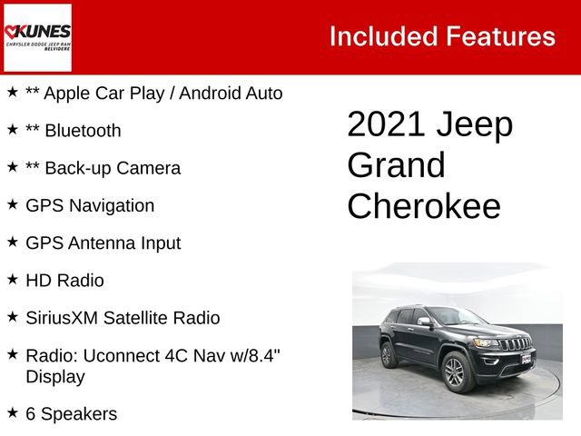 Used 2021 Jeep Grand Cherokee Limited w/ Trailer Tow Group IV AWD/4WD image 3