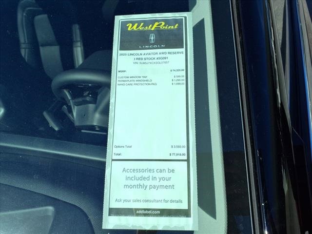 New 2025 Lincoln Aviator Reserve w/ Illumination Package image 5