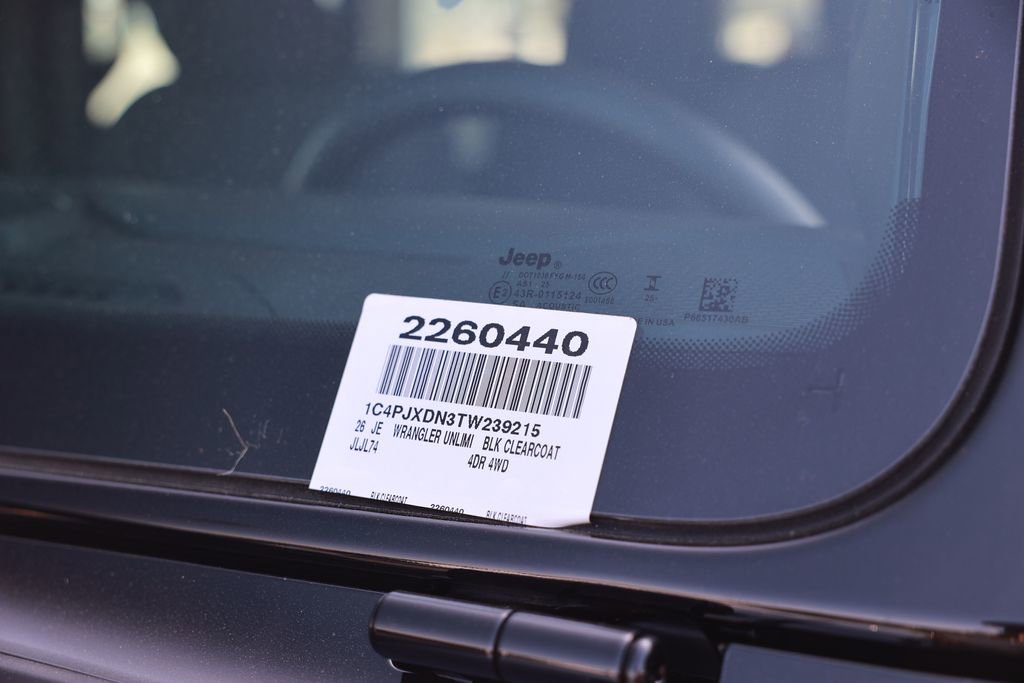 New 2026 Jeep Wrangler Unlimited Sport AWD/4WD image 37