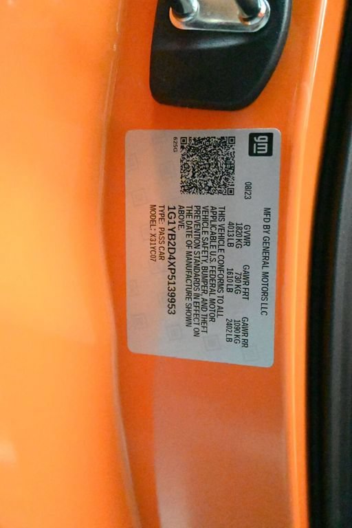 Certified 2023 Chevrolet Corvette Stingray Preferred Cpe RWD image 18