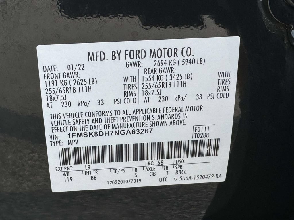 Certified 2022 Ford Explorer XLT AWD/4WD image 28
