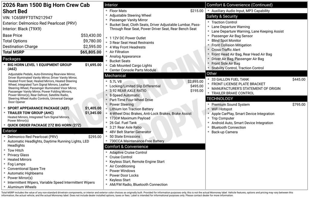 New 2026 RAM 1500 Big Horn image 24