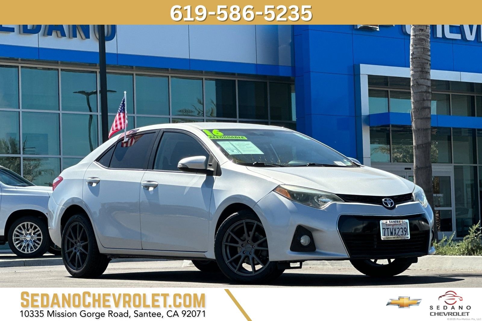 Used 2016 Toyota Corolla S