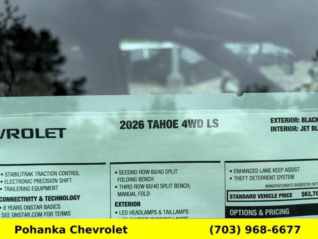 New 2026 Chevrolet Tahoe LS w/ Max Trailering Package AWD/4WD image 35