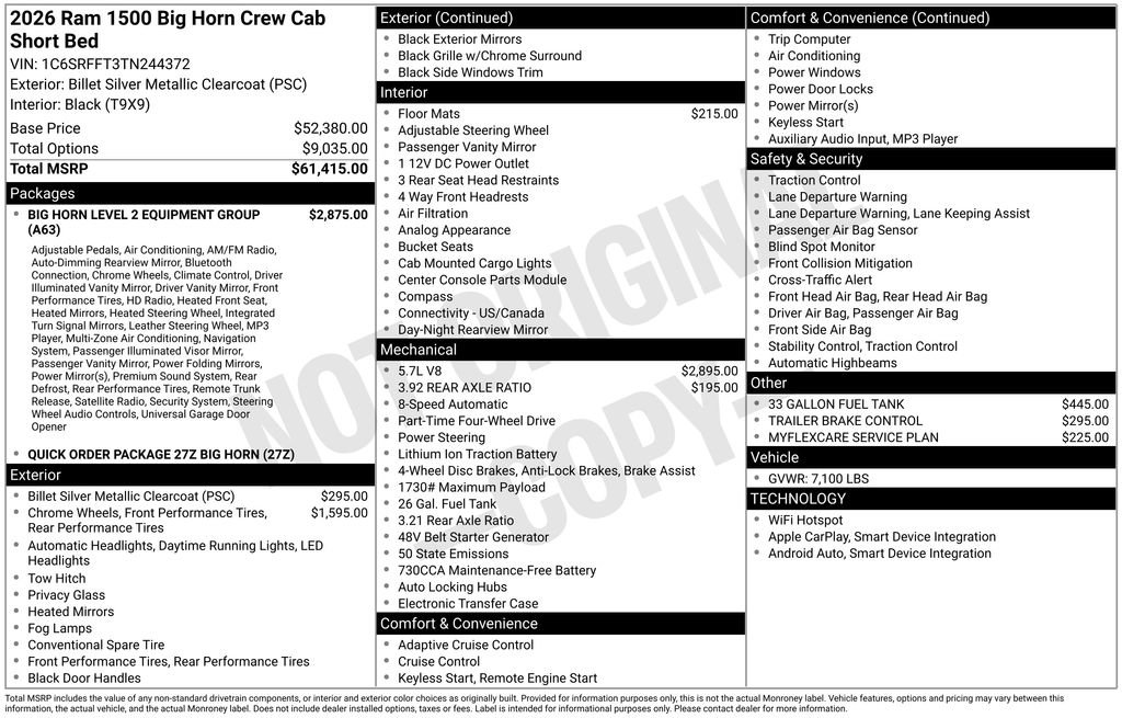 New 2026 RAM 1500 Big Horn image 31