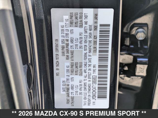 New 2026 MAZDA CX-90 3.3 Turbo S w/ Premium Package AWD/4WD image 15