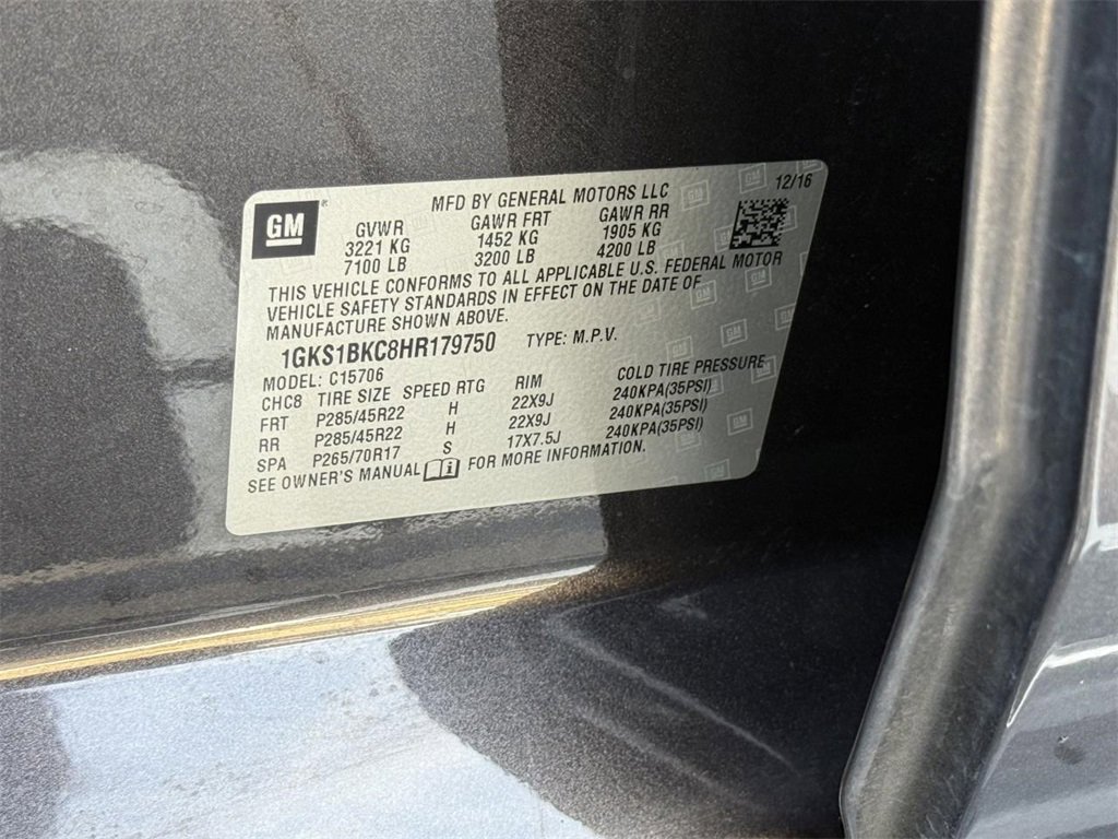 Certified 2017 GMC Yukon SLT w/ Open Road Package image 28