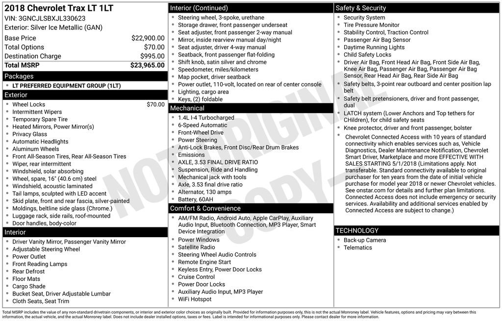 Used 2018 Chevrolet Trax LT image 27