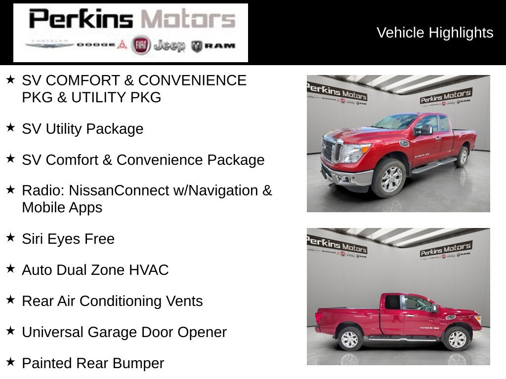 Used 2017 Nissan Titan SV AWD/4WD image 7