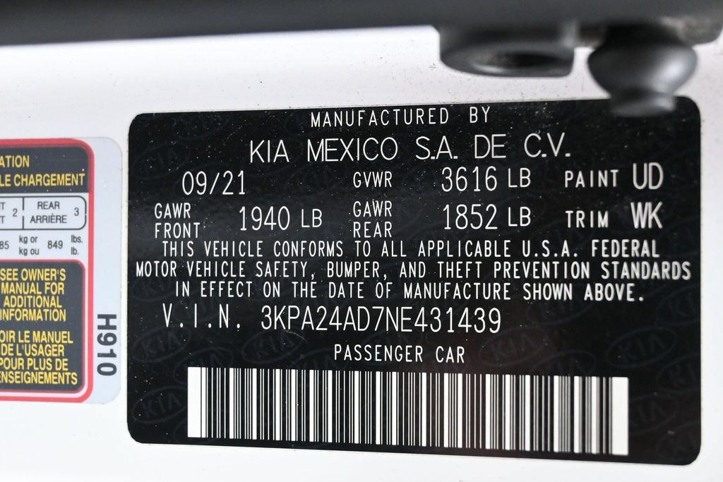 Used 2022 Kia Rio S FWD image 8