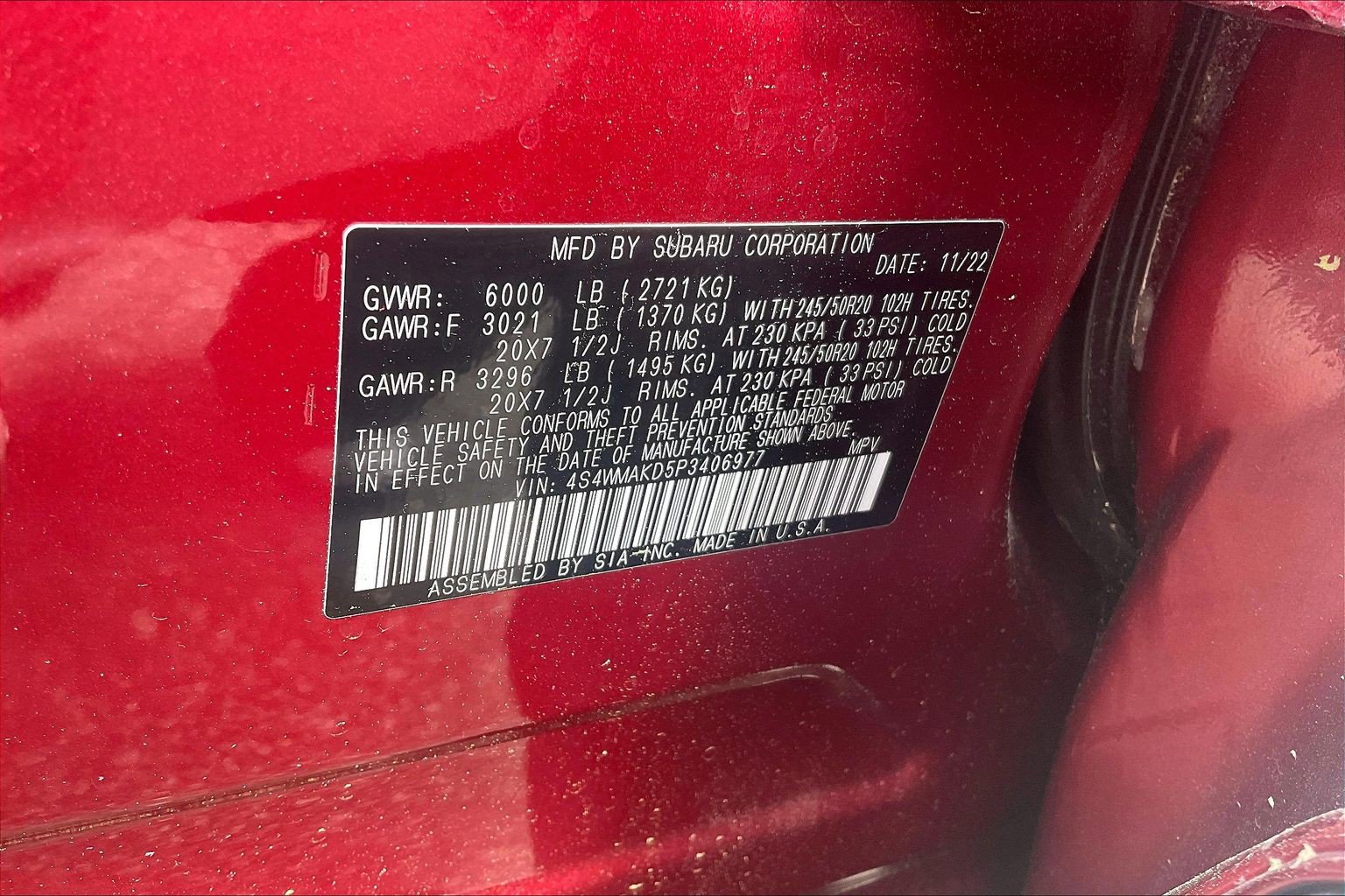 Used 2023 Subaru Ascent Onyx Edition Limited AWD/4WD image 34