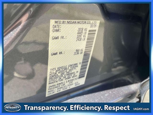 Certified 2020 Nissan Altima 2.5 SV AWD/4WD image 19