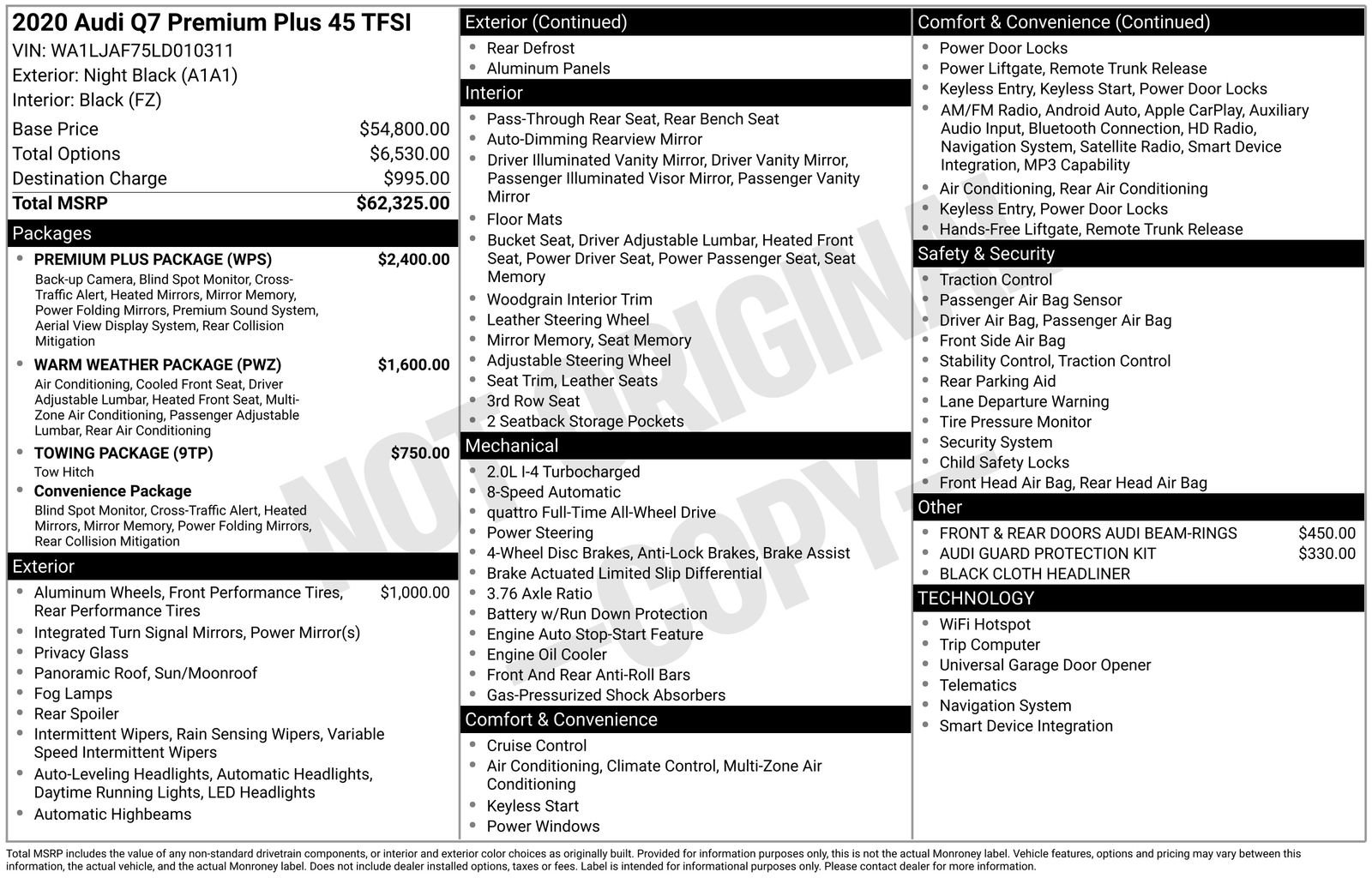Used 2020 Audi Q7 2.0T Premium Plus w/ Premium Plus Package image 13