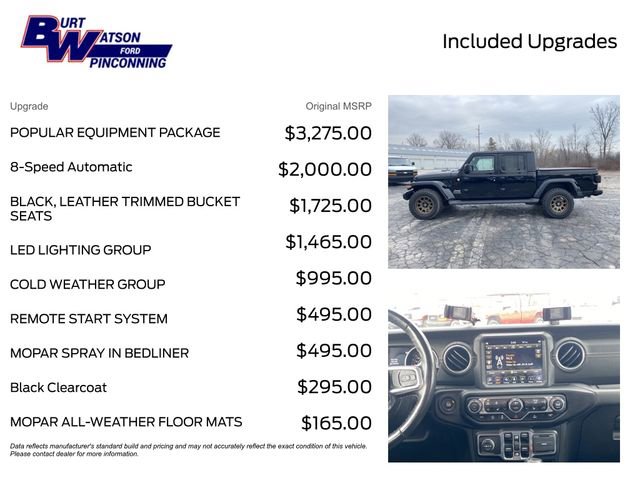 Used 2021 Jeep Gladiator Overland w/ Popular Equipment Package image 3