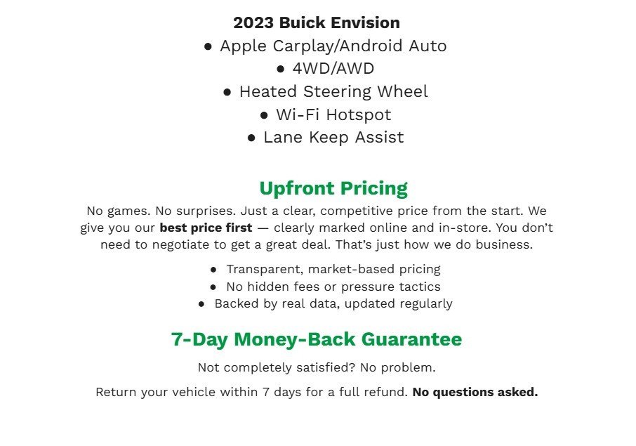 Certified 2023 Buick Envision Preferred w/ Sport Touring Package image 2